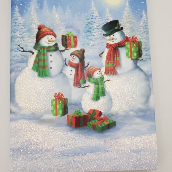 Lot of 7 Paper Magic Group Snowmen Christmas Holiday Cards with Envelopes - Picture 4 of 6